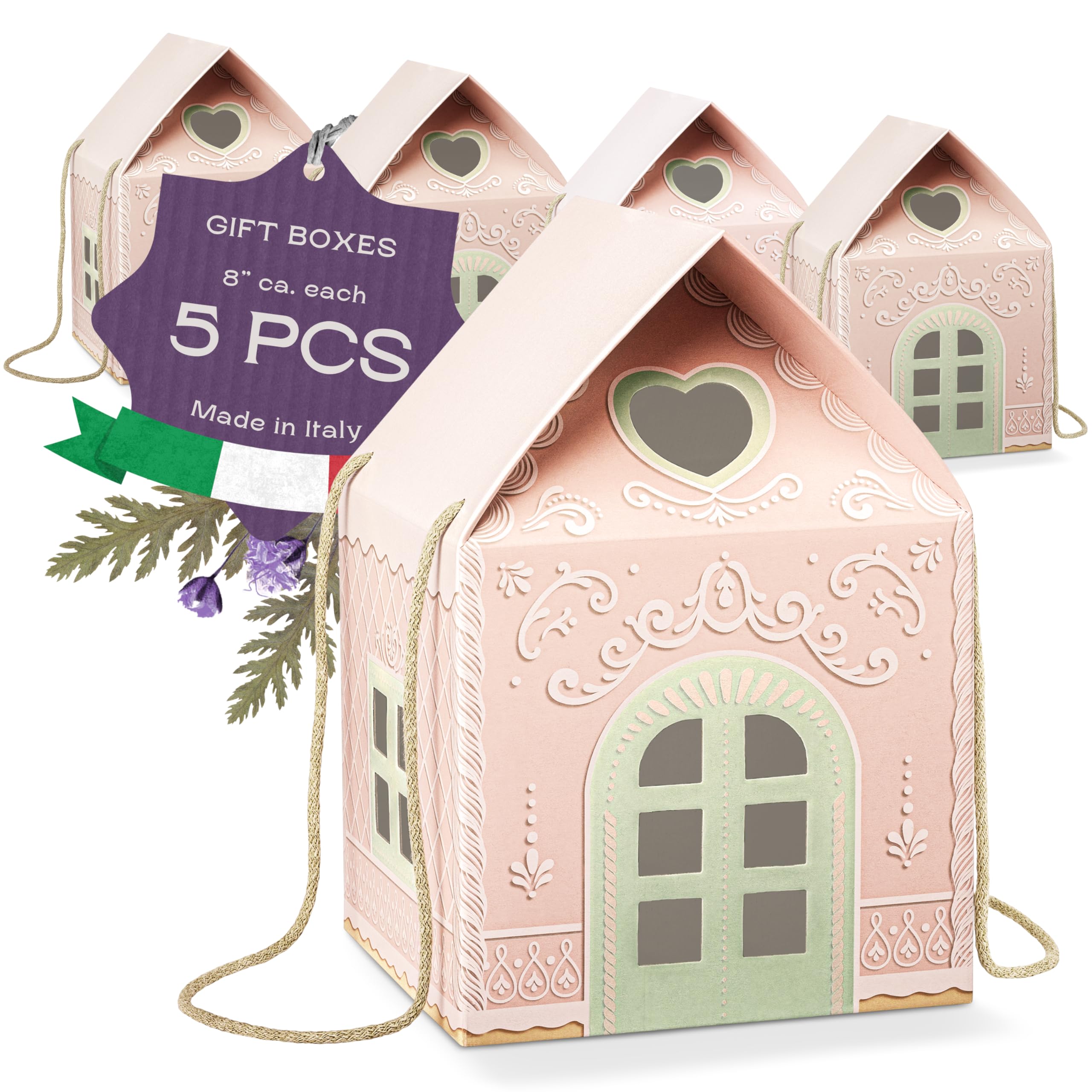 Amazon.com: Boxes Craftory Pack of 5 House Shaped Gift Boxes (7.87